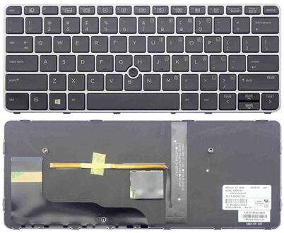 Notebook keyboard for HP EliteBook 725 G3 820 G3 with pointstick with frame silver - small
