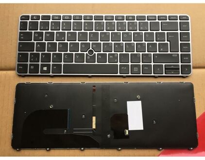 Notebook keyboard for HP EliteBook 745 G3 745 G4 840 G3 840 G4 with pointstick frame German