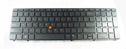 Notebook keyboard for HP EliteBook 8560W 8570W with pointstick black frame - small