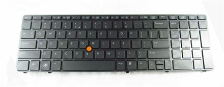 Notebook keyboard for HP EliteBook 8560W 8570W with pointstick black frame