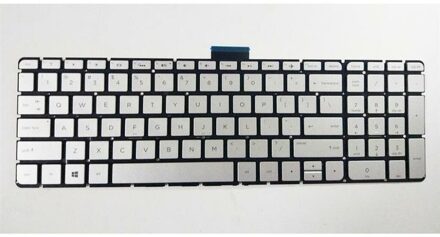 Notebook keyboard for HP Envy 15-U000 without frame silver - small