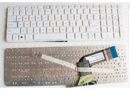 Notebook keyboard for HP Pavilion 15-P 17-F without frame white - small