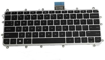 Notebook keyboard for HP Pavilion x360 11-n with silver frame - small