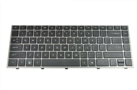 Notebook keyboard for HP ProBook 4340s 675850-001 with frame - small