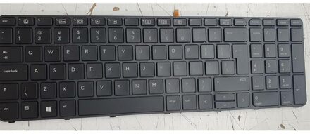 Notebook keyboard for HP Probook 450 G3 455 470 G3 650 G4 with frame backlit big 'Enter' - small