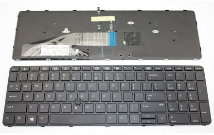Notebook keyboard for HP Probook 450 G3 455 G3 470 G3 with point stick frame backlit - small