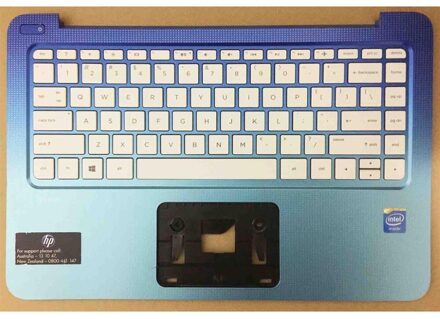 Notebook keyboard for HP Stream 13-C with topcase touchpad blue - small
