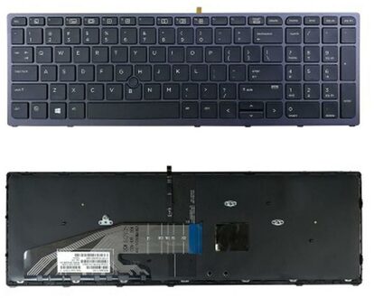 Notebook keyboard for HP Zbook 15 G3 17 G3 with pointer frame backlit