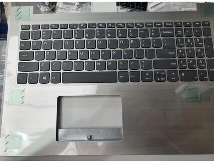 Notebook keyboard for Lenovo IdeaPad 320-15IAP with topcase silver - small