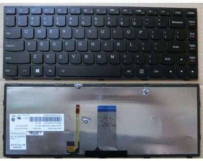 Notebook keyboard for Lenovo IdeaPad G400 G405 Z410 Flex 14 black frame backlit - small