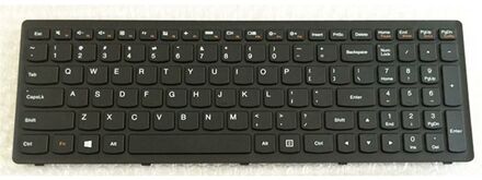 Notebook keyboard for Lenovo IdeaPad G500S G505S S500 Z510 Flex 15 black frame backlit
