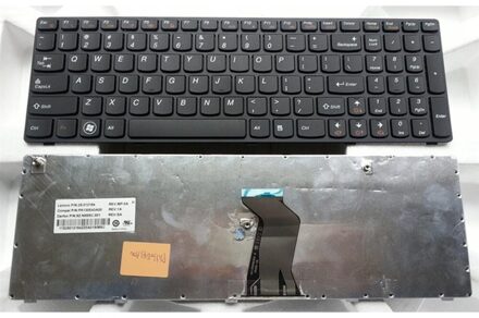 Notebook keyboard for Lenovo Ideapad G570 G575 Z565 Z560 series black frame - small