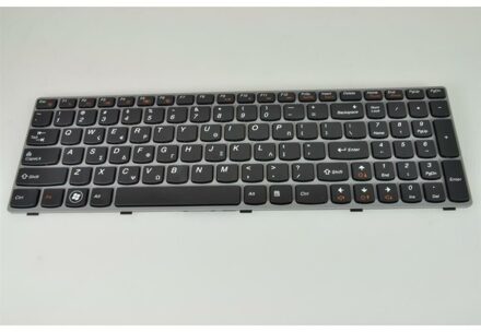 Notebook keyboard for Lenovo Ideapad G570 G575 Z565 Z560 series grey frame - small