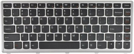 Notebook keyboard for Lenovo IdeaPad U410 silver frame - small
