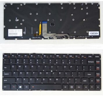 Notebook keyboard for Lenovo IdeaPad yoga 4 pro backlit without frame - small