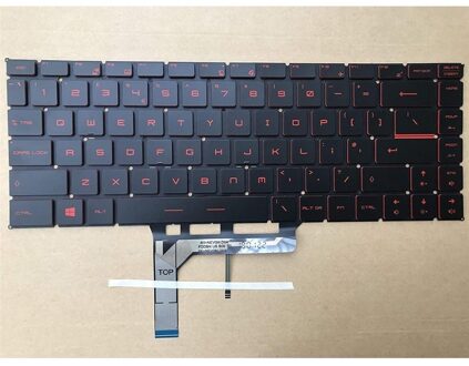 Notebook keyboard for MSI GS65 GF63 GS65VR with red backlit - small