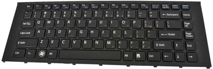 Notebook keyboard for Sony VPC-EA PCG-61211 black with frame