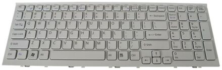 Notebook keyboard for SONY VPC-EH VPC-EL white ,3 srews on backside big"Enter" - small