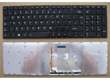 Notebook keyboard for Toshiba Satellite P50 P50-A P50-B P55 P55-A backlit big Enter - small