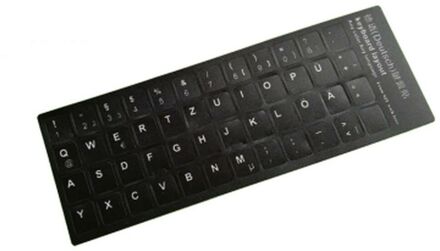 Notebook Keyboard Stickers DE Black-White