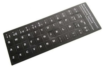 Notebook Keyboard Stickers SP Black-White