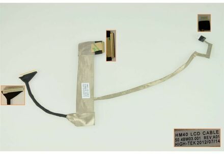 Notebook lcd cable for Acer Aspire 4332 4732 Aspire One D525 D725 50.4BW03.001
