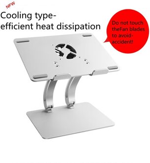 Notebook Ondersteuning Cervicale Wervelkolom Pro Laptop Cooling Beugel Aluminium Desktop Booster Base wit