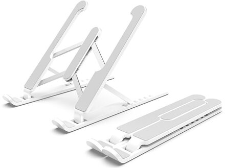 Notebook Stand Verstelbare Laptop Tablet Stand Multiangle Laptop Houder Draagbare Laptop Riser Voor 10-16 ''Laptops Notebook Houder L wit