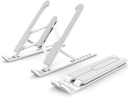 Notebook Stand Verstelbare Laptop Tablet Stand Multiangle Laptop Houder Draagbare Laptop Riser Voor 10-16 ''Laptops Notebook Houder wit