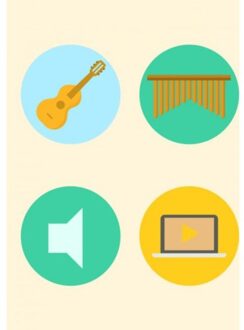 Notenschrift- Notenbalken- Colour- (A5)- Allets comfort - (ISBN:9789464053463)