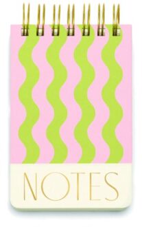 notitieblok golven, formaat 10 x 15 cm, gelinieerd