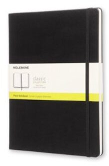 notitieboek, ft 19 x 25 cm, effen, harde cover, 192 blad, zwart