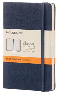 notitieboek, ft 9 x 14 cm, gelijnd, harde cover, 192 blad, saffier