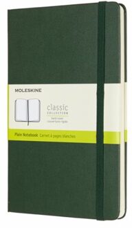 Notitieboek Moleskine L 130x210mm blanco myrtle green