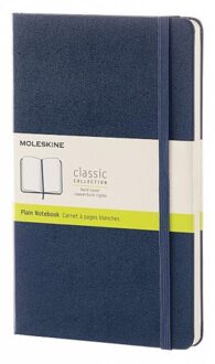 Notitieboek Moleskine L 130x210mm blanco sapphire blue