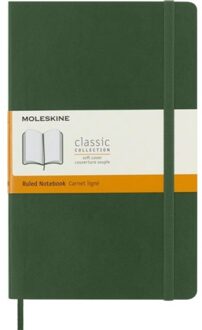 Notitieboek Moleskine L 130x210mm lijn myrtle green