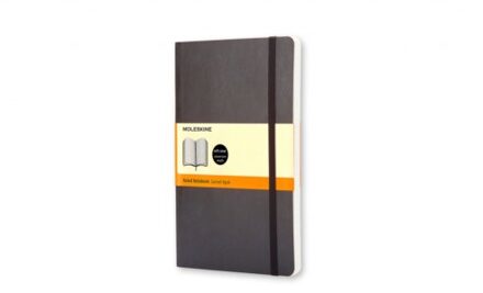 Notitieboek Moleskine large 130x210mm lijn zwart