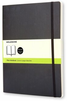 Notitieboek Moleskine XL 190x250mm blanco zwart