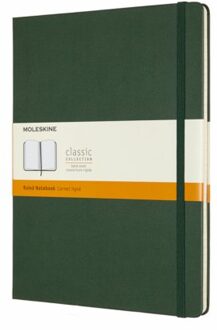 Notitieboek Moleskine XL 190x250mm lijn myrtle green