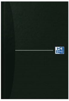 Notitieboek Oxford Smart Black A5 96vel gelinieerd Zwart