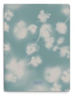 notitieboekje a5 gelinieerd, kleur lilac grid & icy blossom à 2 stuks