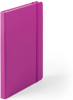 Notitieboekje A5 - met elastiek - roze - 100 paginas - luxe schriften