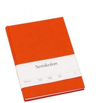 notitieboekje classic, formaat a5, gelinieerd, kleur oranje