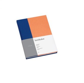 notitieboekje cutting edge, formaat a5, dotted, kleur kobalt en perzik