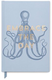 notitieboekje embrace the day, soft touch, formaat 14,6 x 21,6 cm.