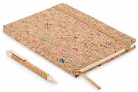 Notitieboekje Gekleurd Kurk