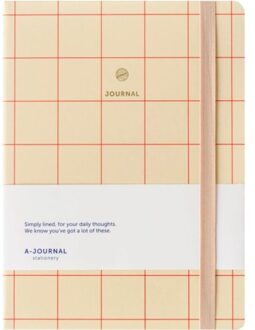 notitieboekje, hardcover, 16 x 20,5 cm, rode ruiten