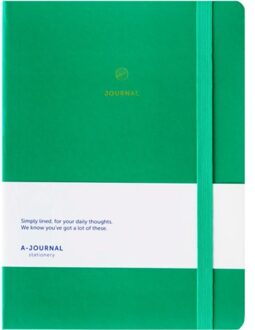 notitieboekje, hardcover, 16 x 20,5 cm, smaragd groen
