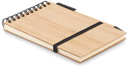 Notitieboekje klappertje Bamboe