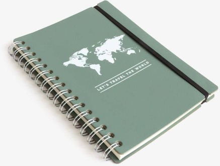 Notitieboekje Notebook A5 groen | Miss Wood